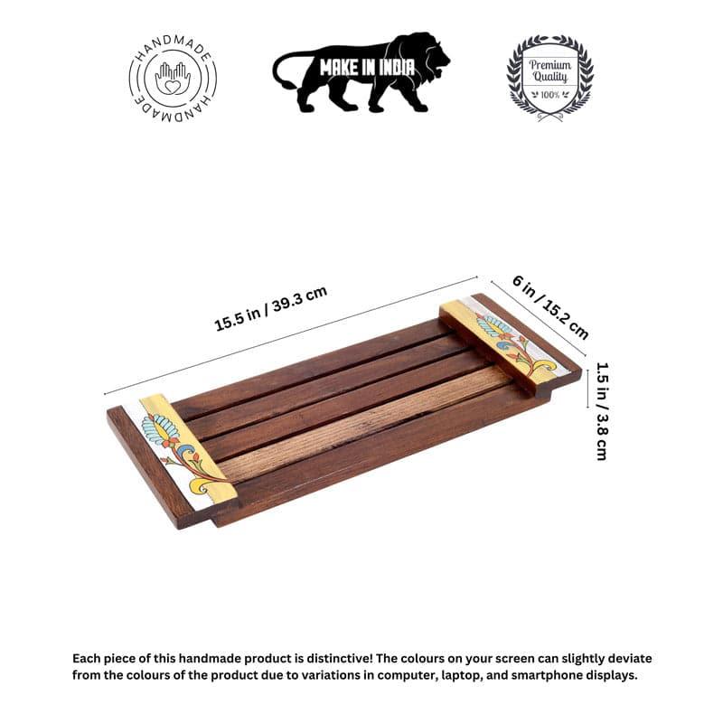 Buy Ithaza Wooden Tray Serving Tray from Vaaree