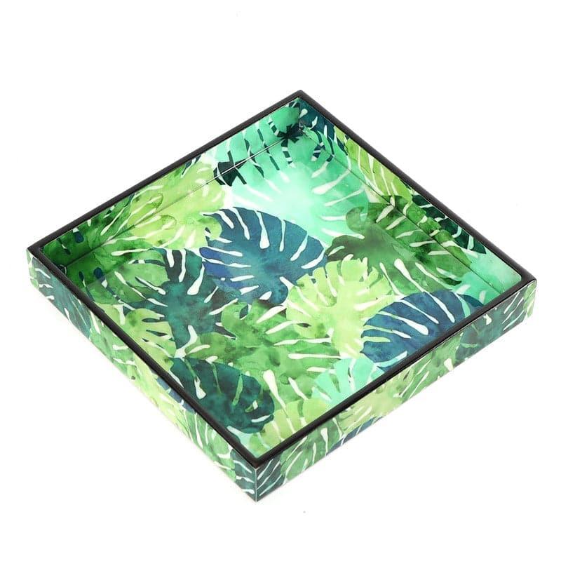 Buy Monstera Mingle Serving Tray Serving Tray from Vaaree