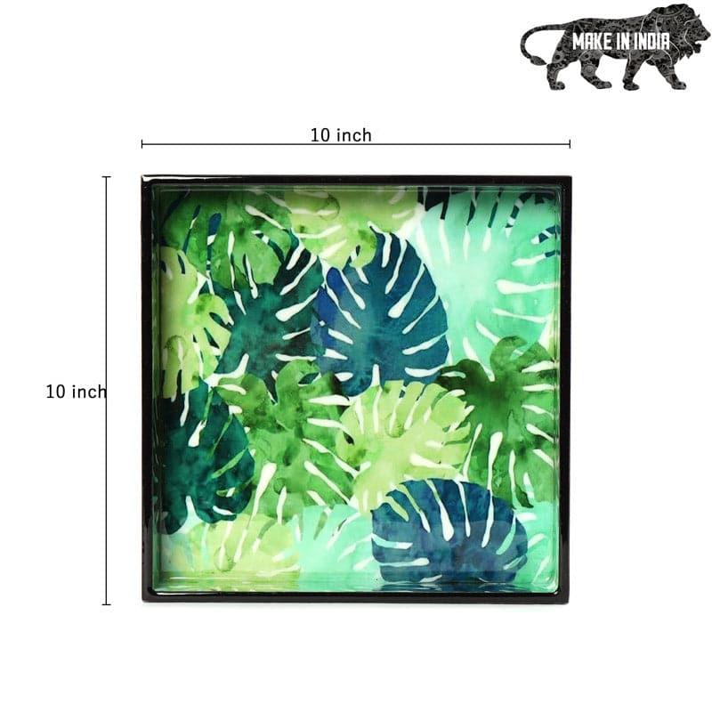 Buy Monstera Mingle Serving Tray Serving Tray from Vaaree