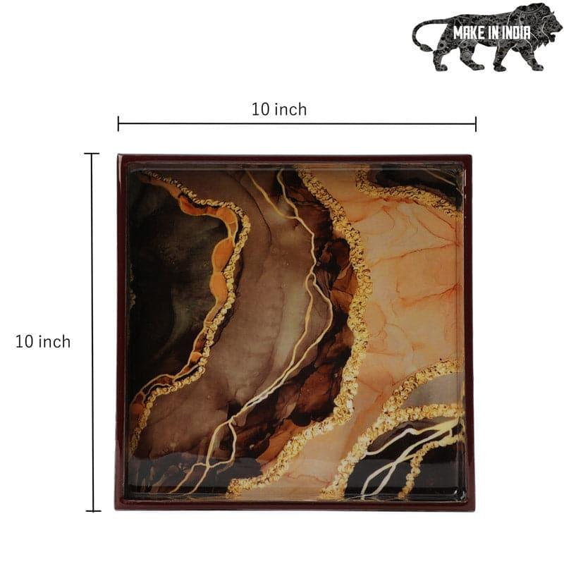 Buy Morsa Bark Marble Serving Tray Serving Tray from Vaaree