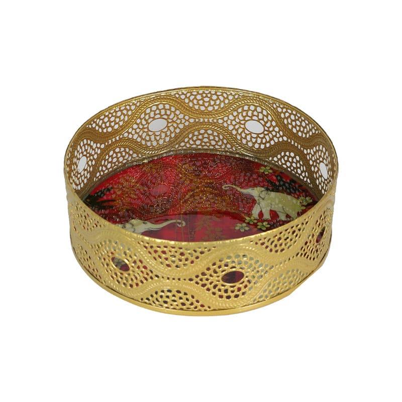 Buy Nelasa Ethnic Tray Serving Tray from Vaaree