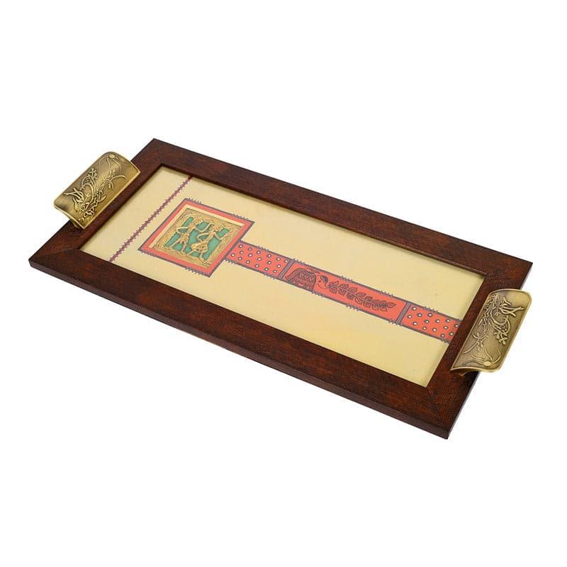 Buy Nila Wooden Tray Serving Tray from Vaaree