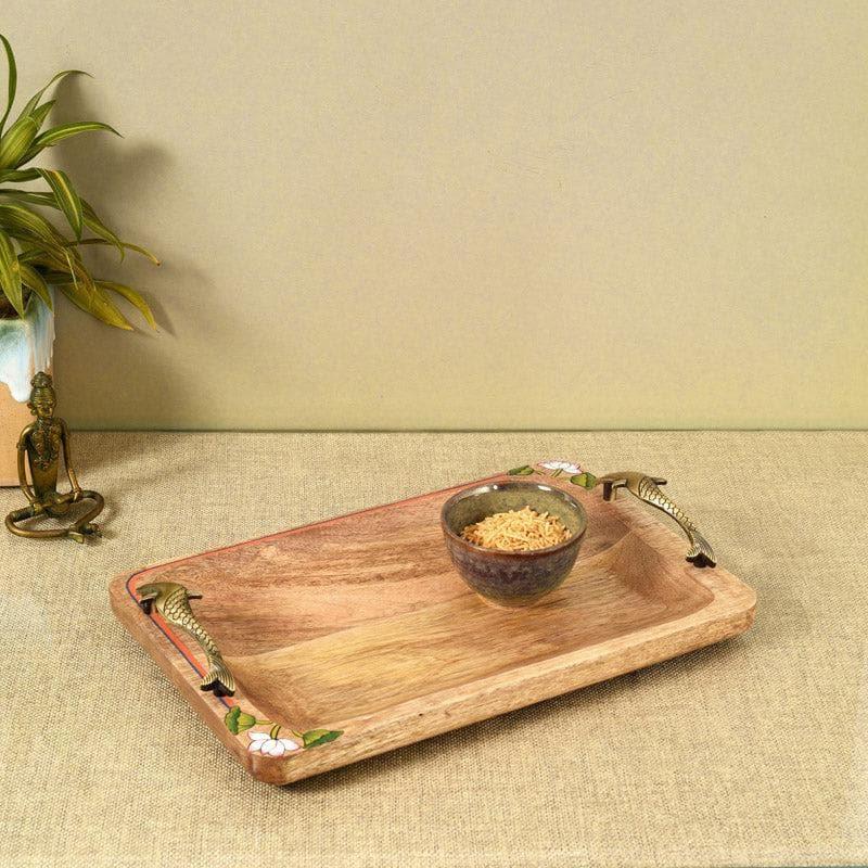 Serving Tray - Pichwai Mango Wood Tray