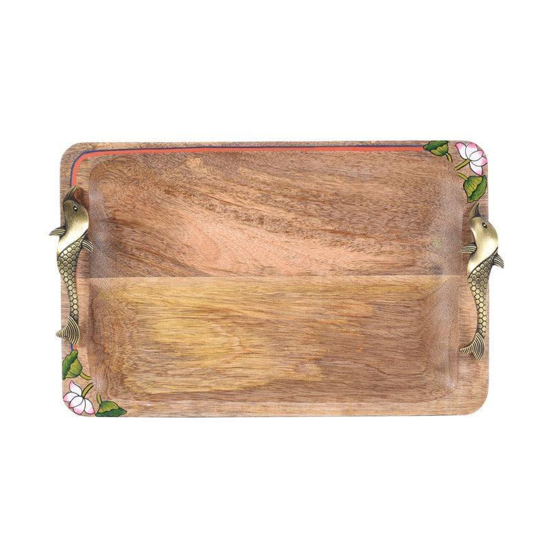 Serving Tray - Pichwai Mango Wood Tray