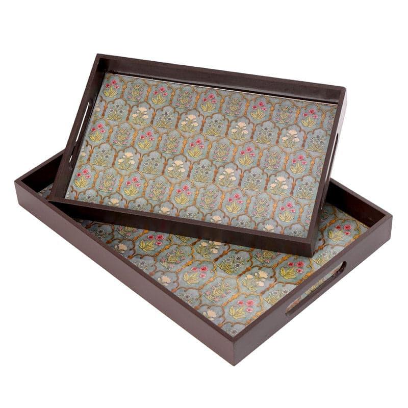 Buy Piera Ethnic Serving Tray - Set Of Two Serving Tray from Vaaree