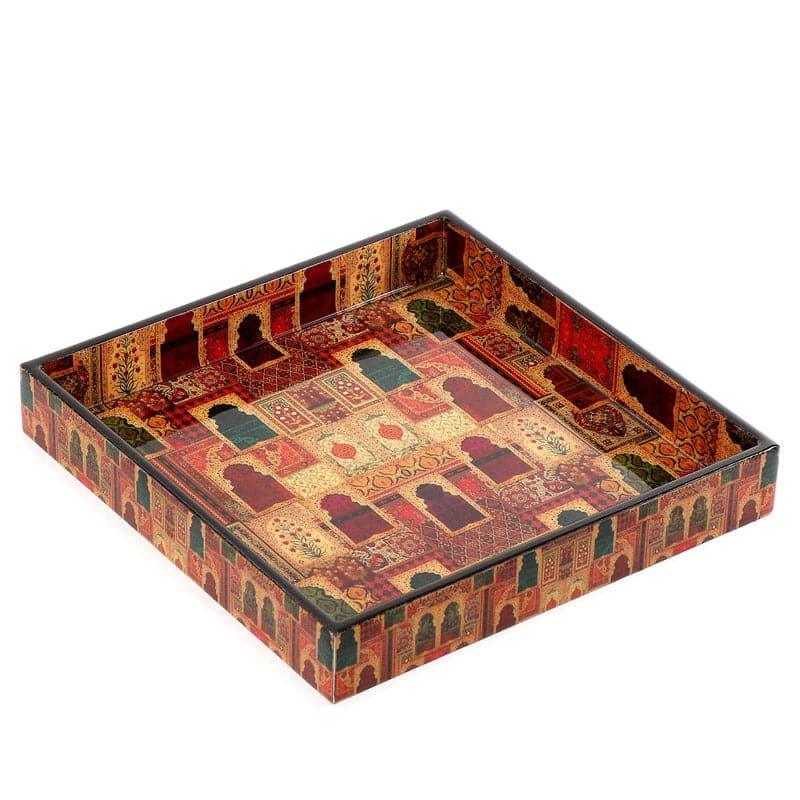 Buy Regal Mandir Square Serving Tray Serving Tray from Vaaree