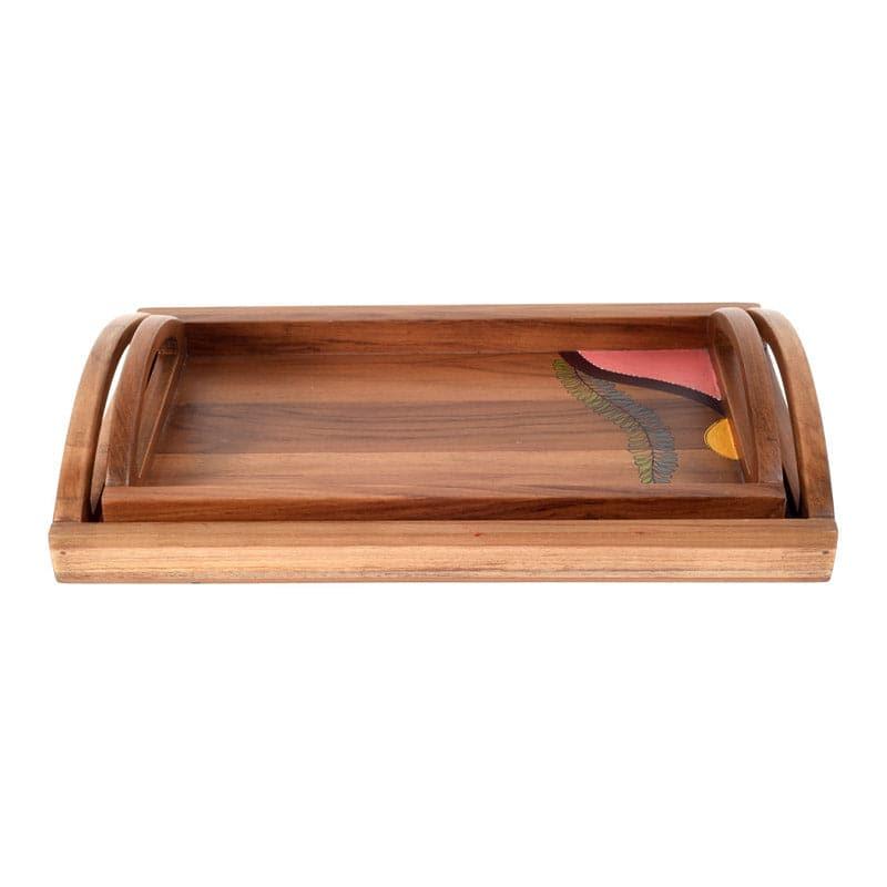 Serving Tray - Salini Wooden Tray - Set Of Two