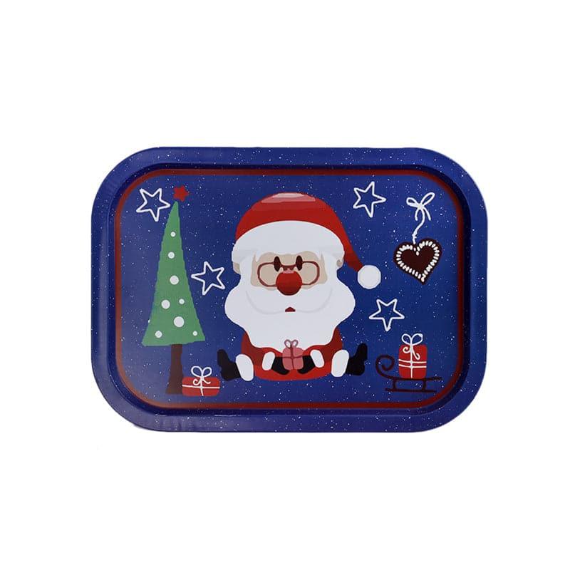 Buy Santa Cartoon Serving Tray - Set Of Two Serving Tray from Vaaree