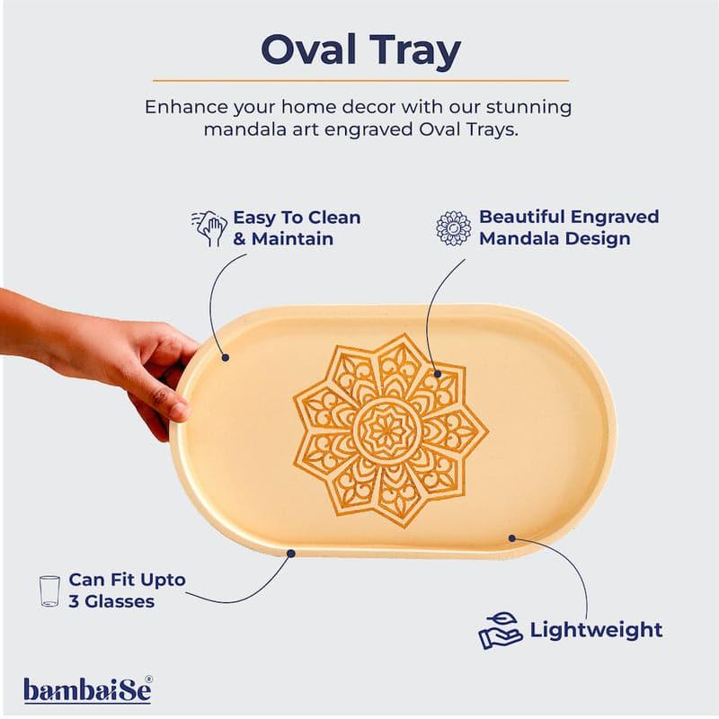 Serving Tray - Triva Mandala Serving Tray - Ivory