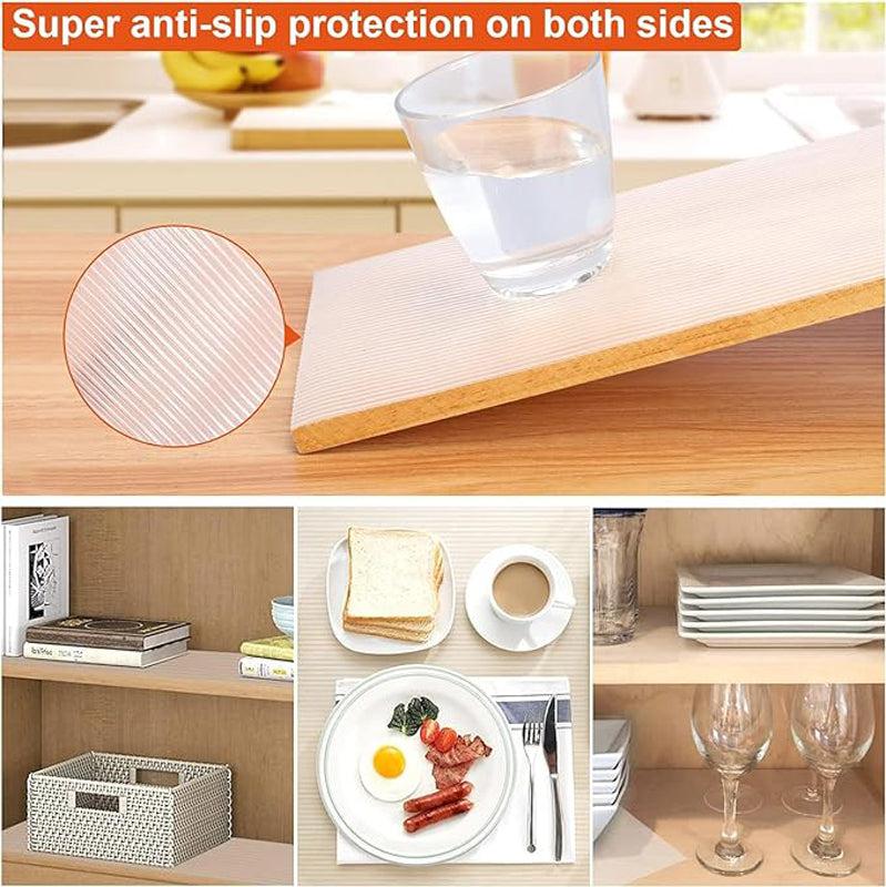 Buy Transparent Kitchen Shelf Liner Mat - Set Of Two Shelf Liner from Vaaree