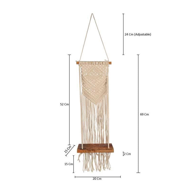 Buy Artistic Macrame Hanging Shelf Shelves from Vaaree