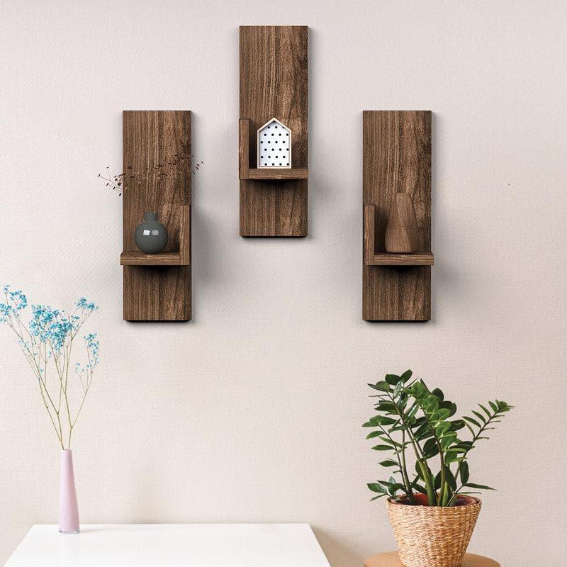 Shelves - Arzen Wall Shelf (Dark Oak) - Set Of Three