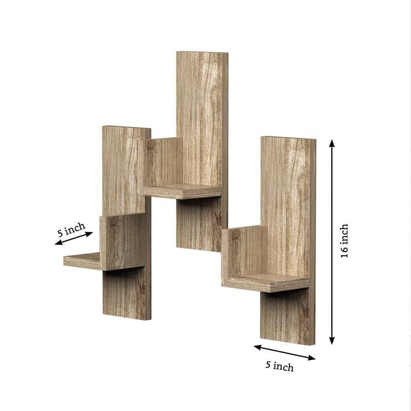 Shelves - Arzen Wall Shelf (Light Oak) - Set Of Three