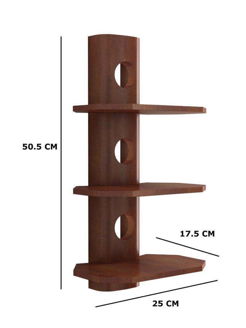 Buy Aspen Wall Shelf - Brown Shelves from Vaaree