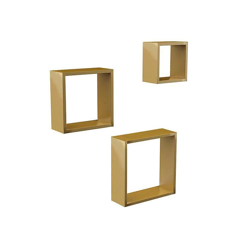 Shelves - Aura Wall Shelf - Gold - Set Of Three