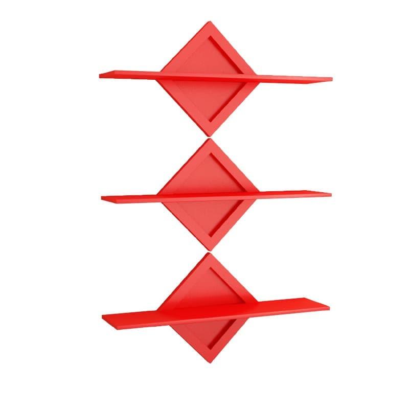 Shelves - Aurore Wall Shelf (Red) - Set Of Three