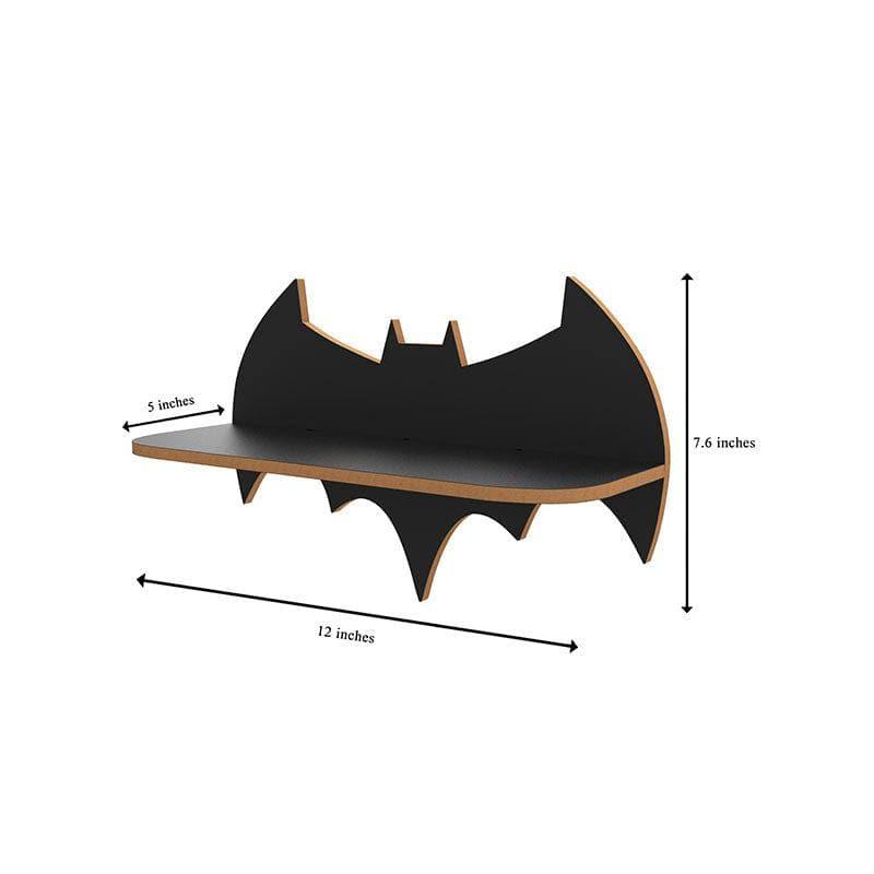 Buy Shelves - Batman Shape Wall Shelf - Set Of Four - Black at Vaaree online