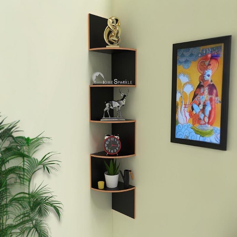 Shelves - Cat's Ladder Corner Shelf - Black