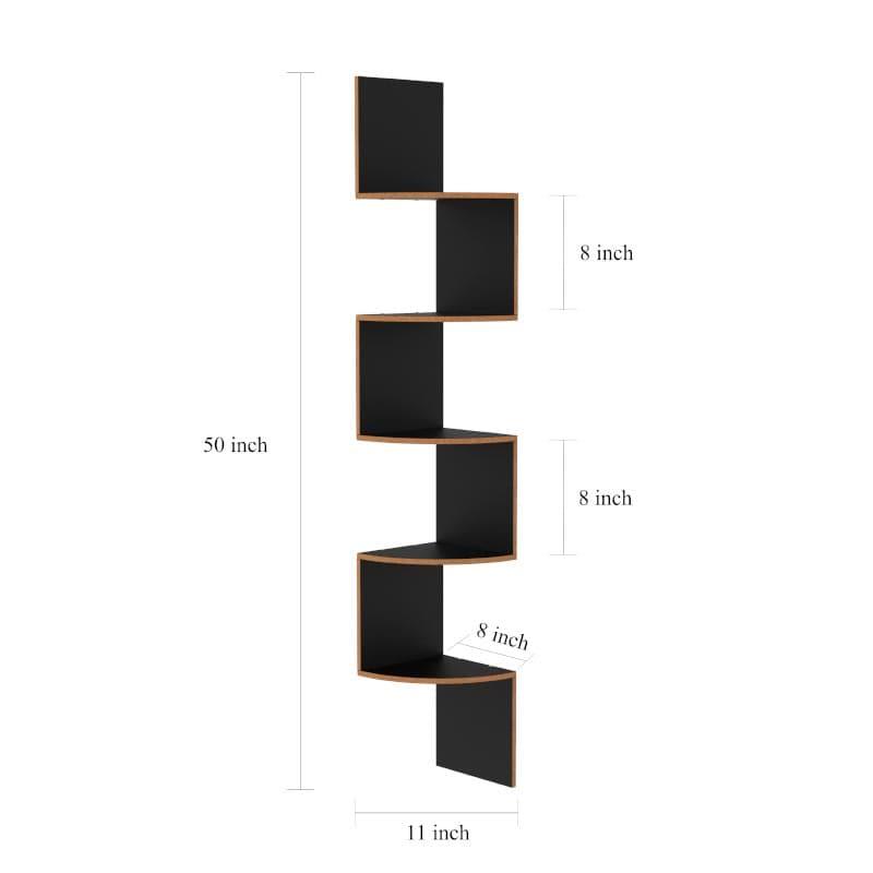 Shelves - Cat's Ladder Corner Shelf - Black