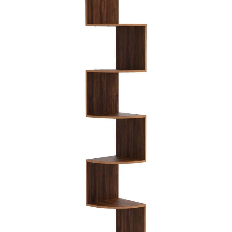 Shelves - Cat's Ladder Corner Shelf - Brown