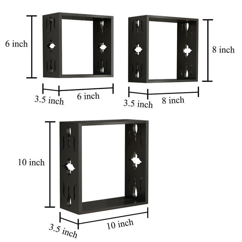 Shelves - Cube Floating Wall Shelf (Black) - Set Of Three