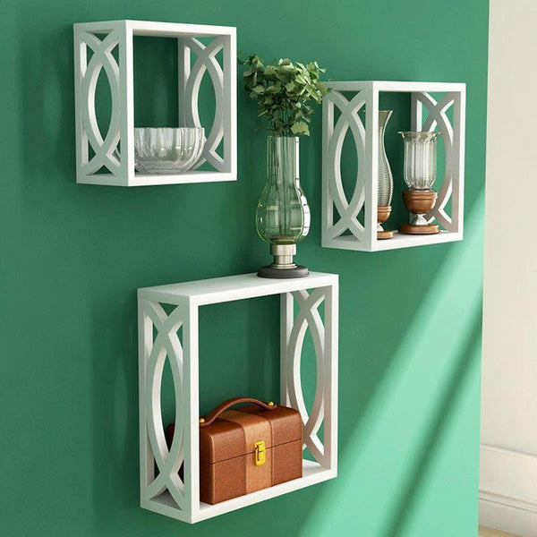 Shelves - Eclectic Exhibitors Wall Shelf - White - Set Of Three
