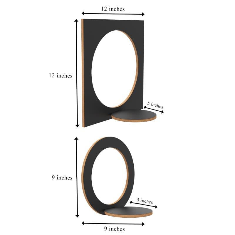 Shelves - Enchanted Echoes Wall Shelf - Black - Set Of Four