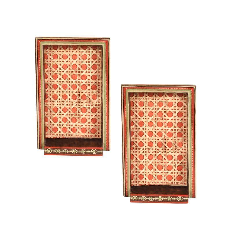 Buy Shelves - Ethnic Bliss Wall Shelf - Set Of Two at Vaaree online