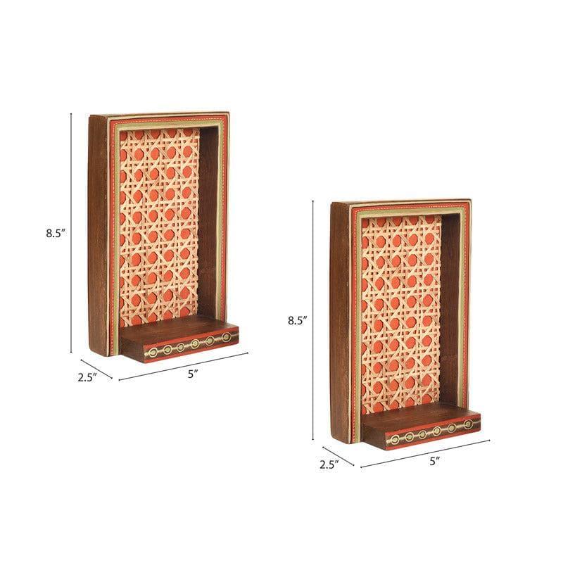 Buy Shelves - Ethnic Bliss Wall Shelf - Set Of Two at Vaaree online