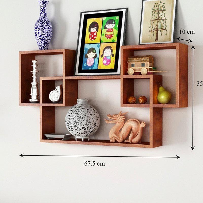 Shelves - Harmonic Holders Wall Shelf - Brown - Set Of Three