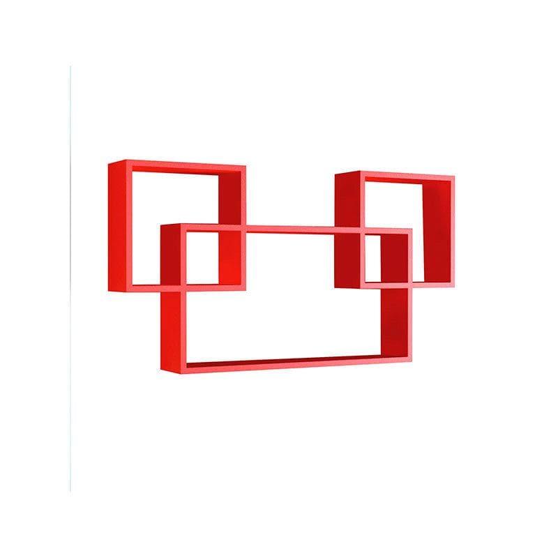 Shelves - Harmonic Holders Wall Shelf - Red - Set Of Three