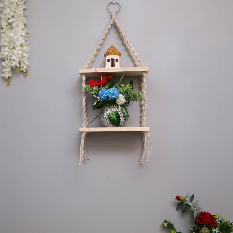 Shelves - Livvy Macrame Hanging Shelf