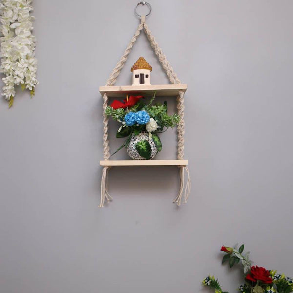 Shelves - Livvy Macrame Hanging Shelf