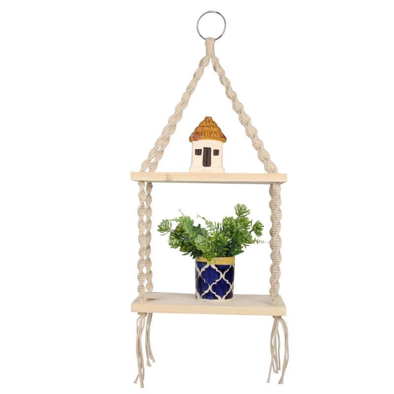 Shelves - Livvy Macrame Hanging Shelf