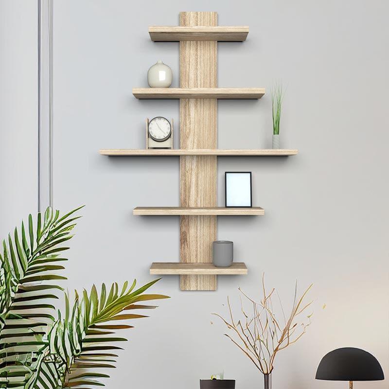 Buy Shelves - Luby Wall Shelf - Light Oak at Vaaree online