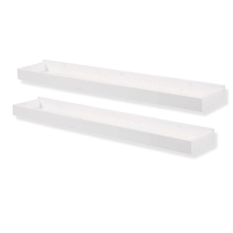 Buy Nova Wood Wall Rack - Set Of Two - White Shelves from Vaaree