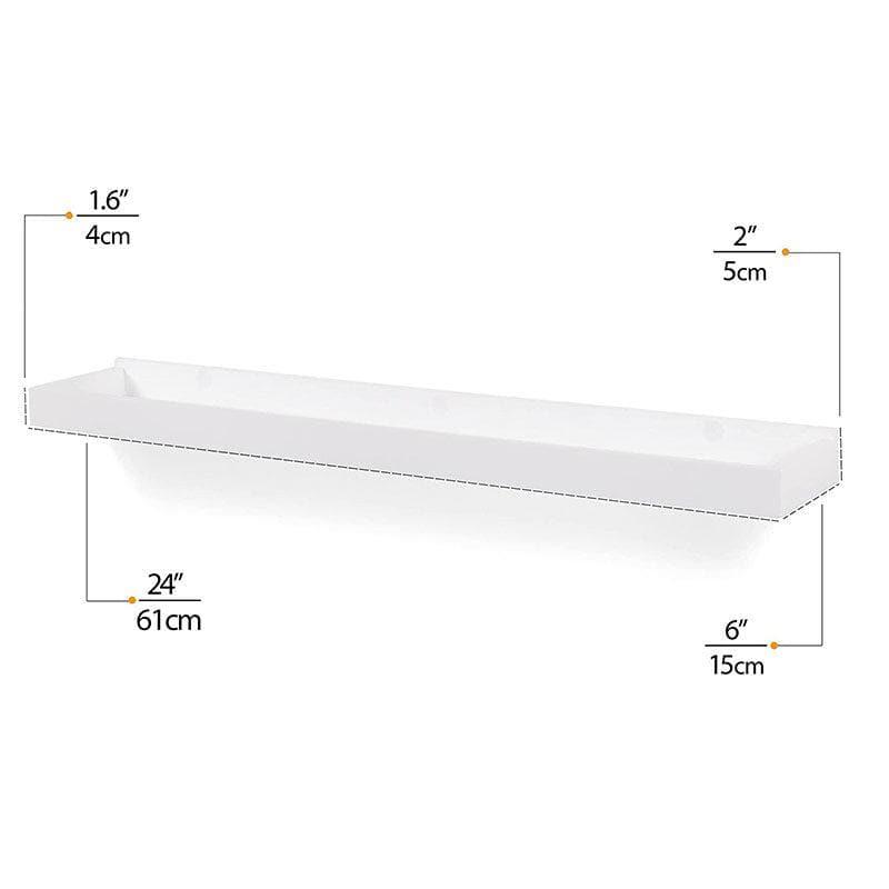 Buy Nova Wood Wall Rack - Set Of Two - White Shelves from Vaaree