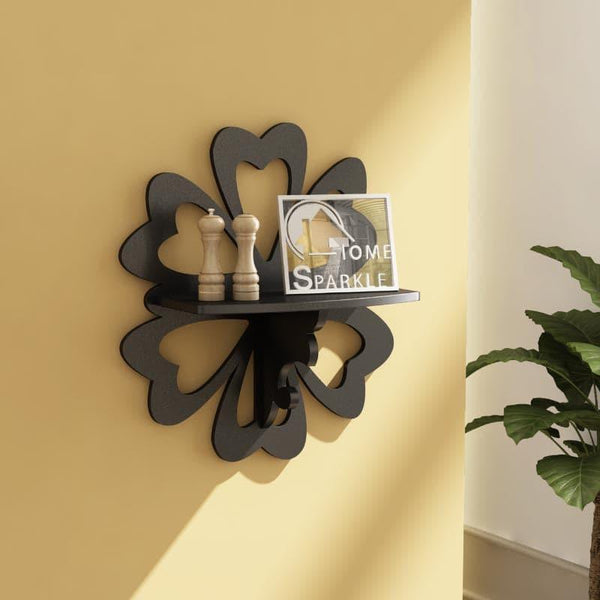 Shelves - Petal Perch Floating Wall Shelf - Black