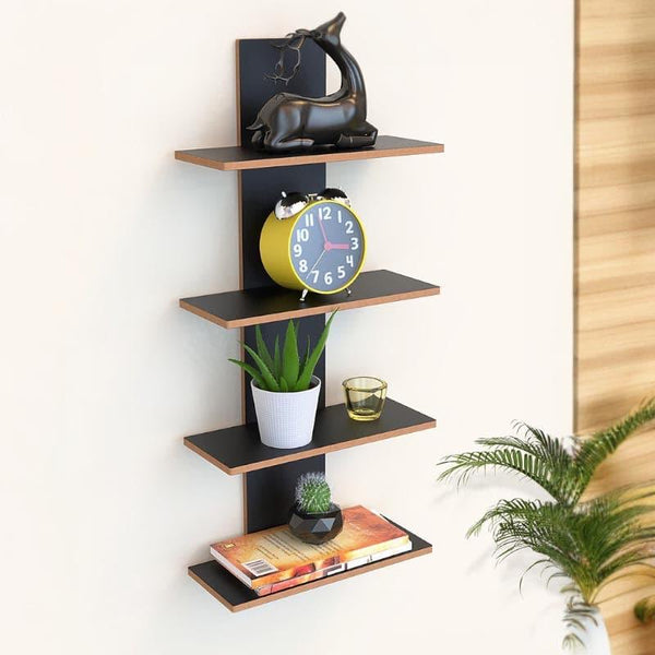 Shelves - Quadra Block Wall Shelf - Black