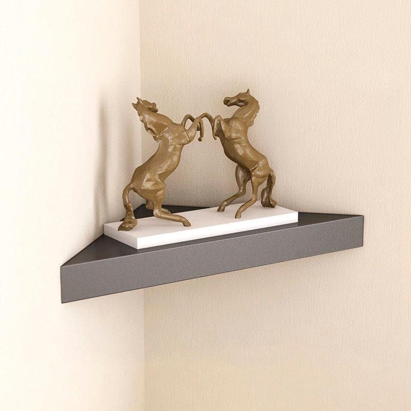 Shelves - Quirky Corner Wall Shelf - Black