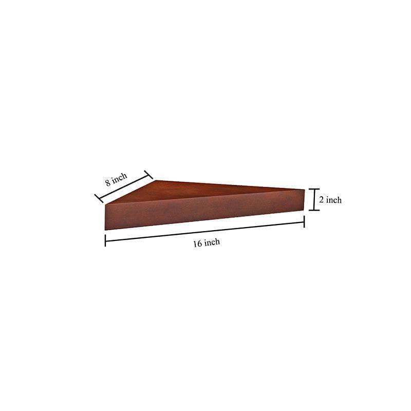 Buy Quirky Corner Wall Shelf - Brown Shelves from Vaaree