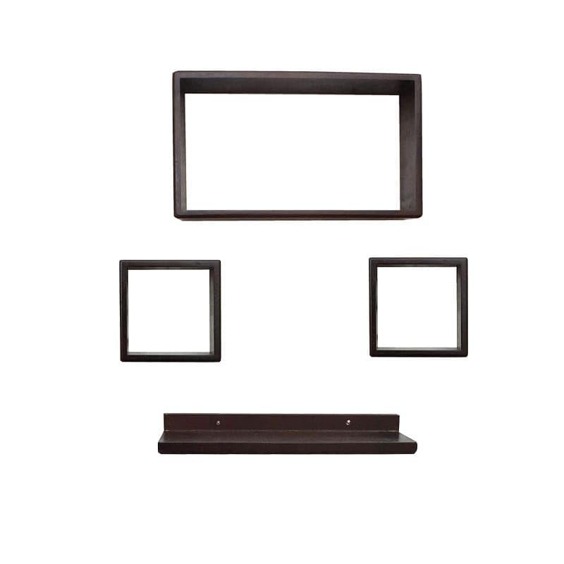 Shelves - Retro Revival Wall Shelf - Brown - Set Of Four