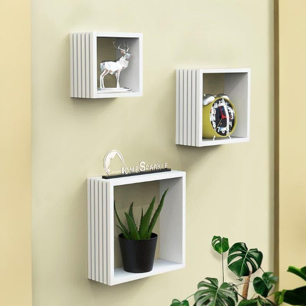 Shelves - Rustic Reverie Wall Shelf - White - Set Of Three