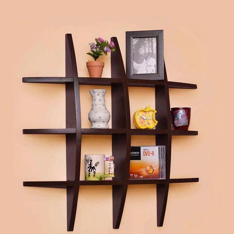 Shelves - Rustic Timber Wall Shelf - Brown