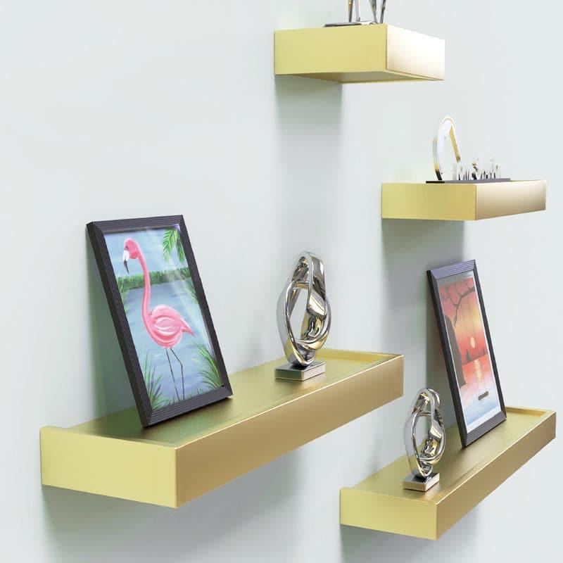 Shelves - Skyline Shelving Wall Shelf - Green - Set Of Four