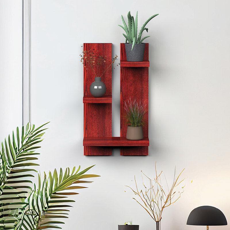 Shelves - Stacko Rack Wall Shelf Wall Shelf - Mahogany