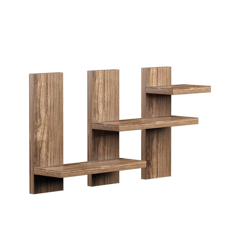 Shelves - Step Stack Wall Shelf - Dark Oak