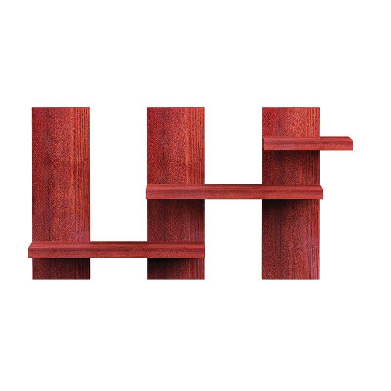 Shelves - Step Stack Wall Shelf - Mahogany