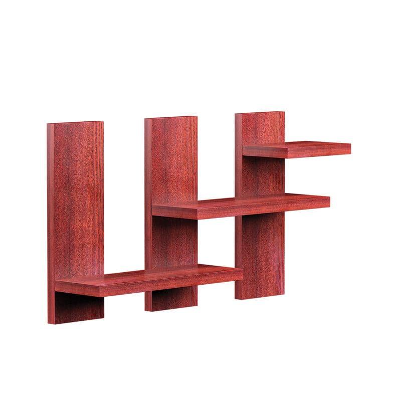 Shelves - Step Stack Wall Shelf - Mahogany