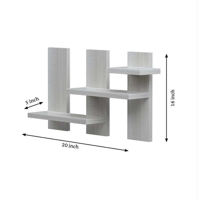 Shelves - Step Stack Wall Shelf - White Maple